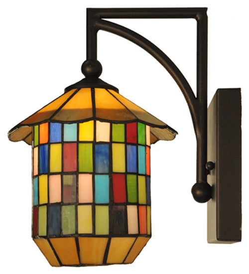 7.5" Wide Meyer Lantern Wall Sconce