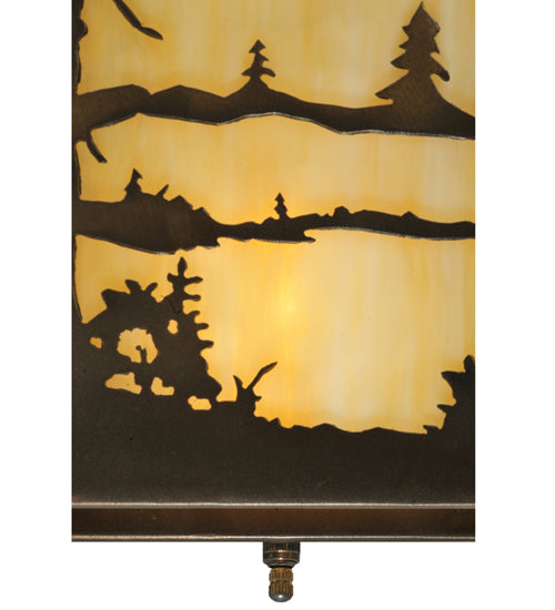 13"W Quiet Pond Right Wall Sconce