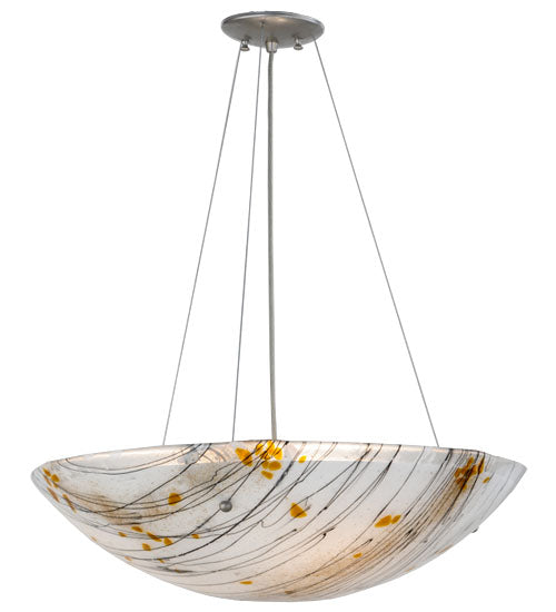 24" Wide Metro Fusion Ramoscelli Glass Inverted Pendant