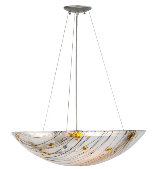 24" Wide Metro Fusion Ramoscelli Glass Inverted Pendant