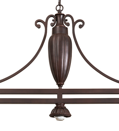 37" Long Ilona 3 Light Island Pendant Hardware