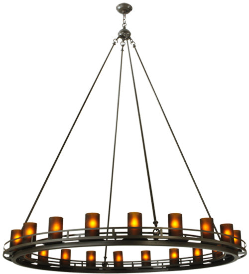 60"W Barbury 20 Lt Chandelier