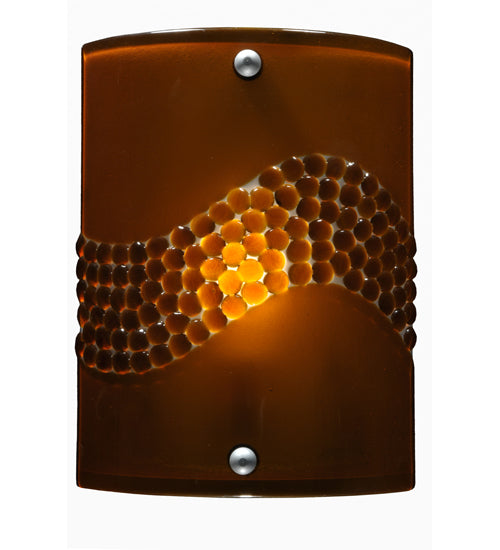 8.25"W Metro Fusion Amber Pietre Wall Sconce