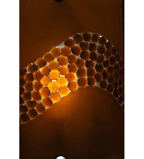 8.25"W Metro Fusion Amber Pietre Wall Sconce