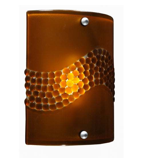 8.25"W Metro Fusion Amber Pietre Wall Sconce