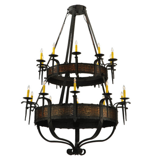 48"W Costello 20 Lt Two Tier Chandelier