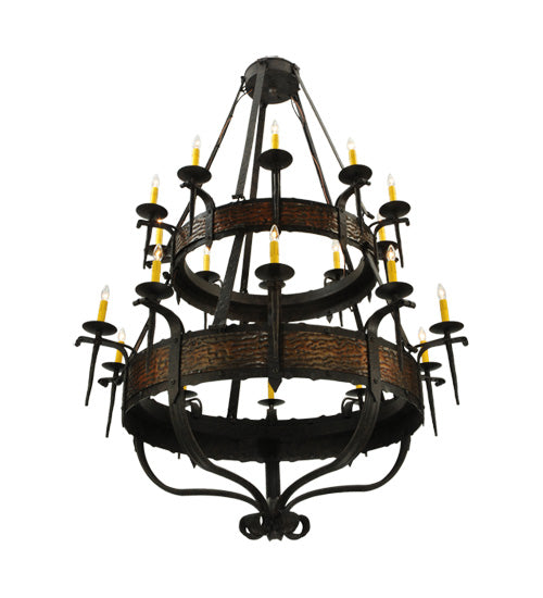 48"W Costello 20 Lt Two Tier Chandelier