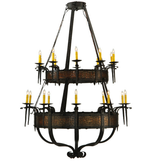 48"W Costello 20 Lt Two Tier Chandelier