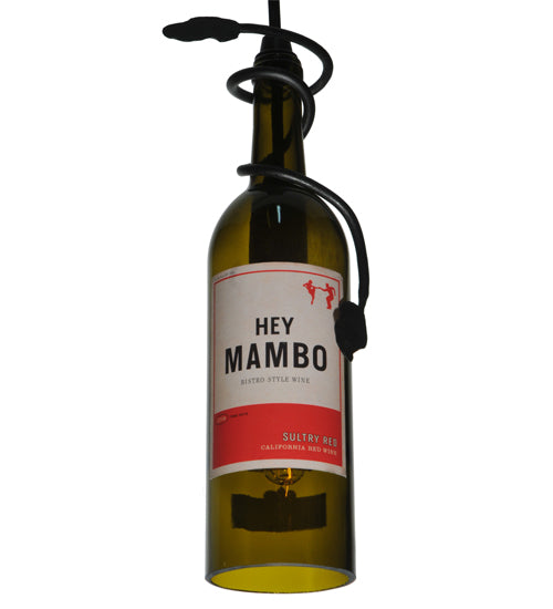 5"W Personalized Hey Mambo Wine Bottle Mini Pendant