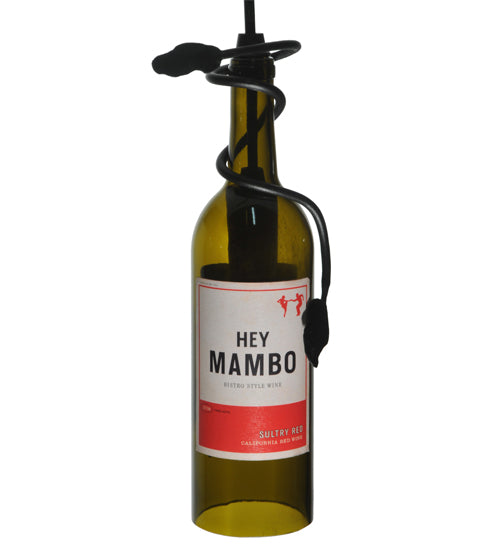 5"W Personalized Hey Mambo Wine Bottle Mini Pendant