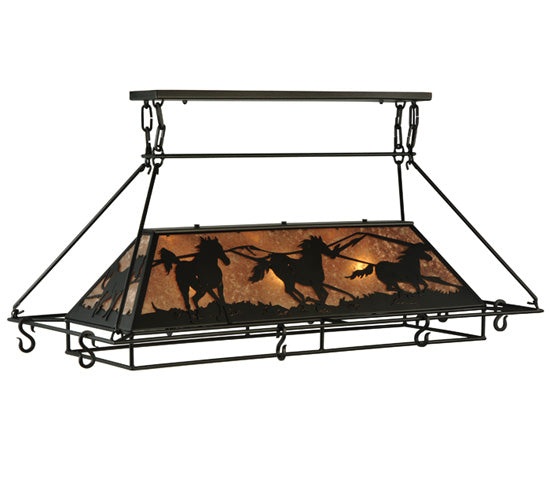 48" Long Running Horses Pot Rack