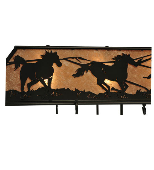 48" Long Running Horses Pot Rack