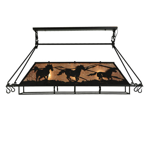 48" Long Running Horses Pot Rack