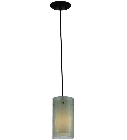 6" Wide Metro Mist Cilindro Mini Pendant