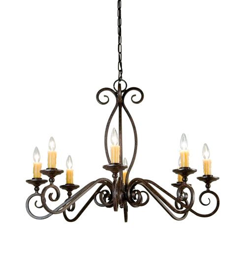 36" Wide Wallis 8 Light Chandelier