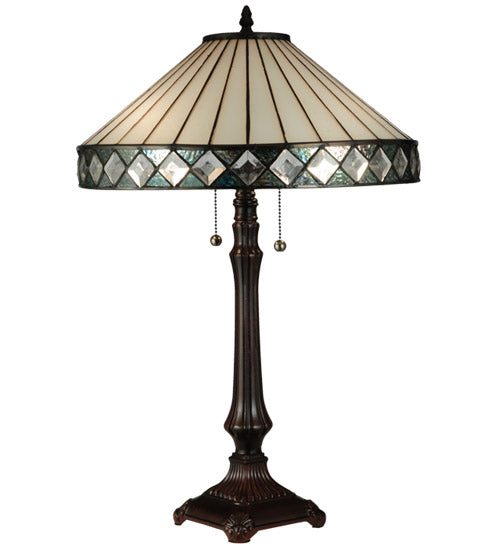 25"H Diamondring Table Lamp