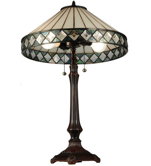 25"H Diamondring Table Lamp