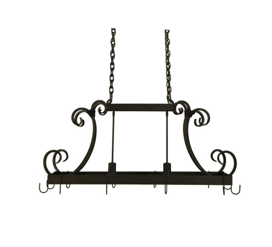 43" Long Caiden 2 Light Pot Rack