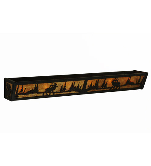 36" Wide Elk At Lake Vanity Light