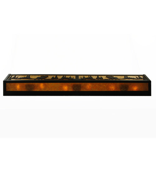 36" Wide Elk At Lake Vanity Light