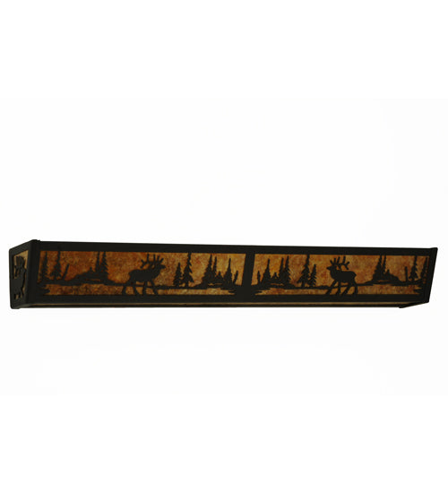 36" Wide Elk At Lake Vanity Light