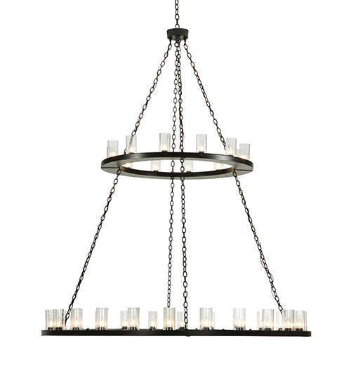 72"W Loxley 36 Lt Two Tier Chandelier