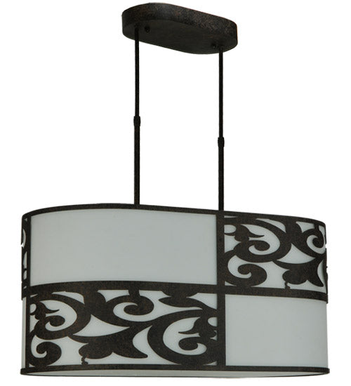 33.5"L Clarabella Oblong Pendant