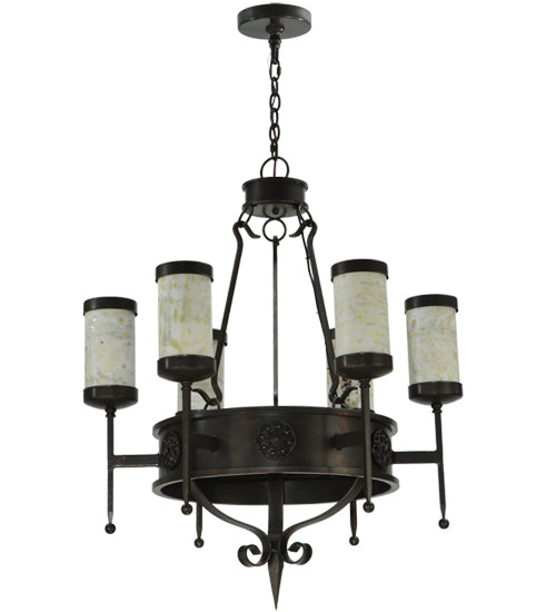 30" Wide Lorenzo 6 Light Chandelier