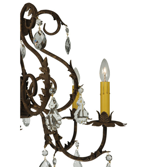 24"W Chantilly 5 Lt Chandelier