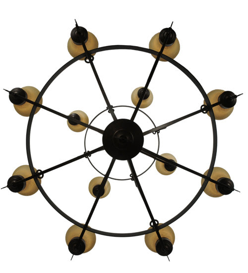 46" Wide Savino 12 Light Two Tier Chandelier