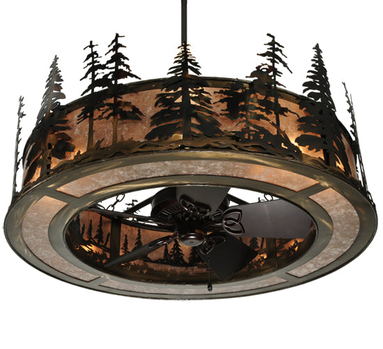 45" Wide Tall Pines With Uplights Chandel-Air