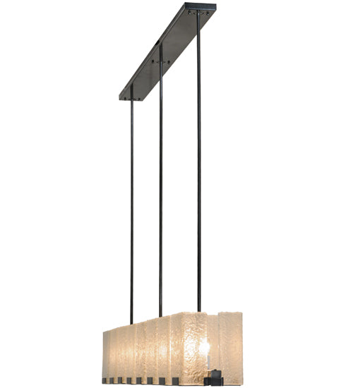 78"L Ice Cube 8 Lt Oblong Chandelier