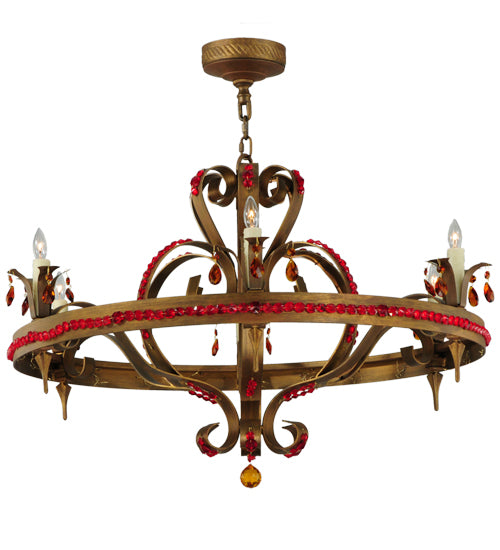 39"W Grosetto 6 Lt Chandelier