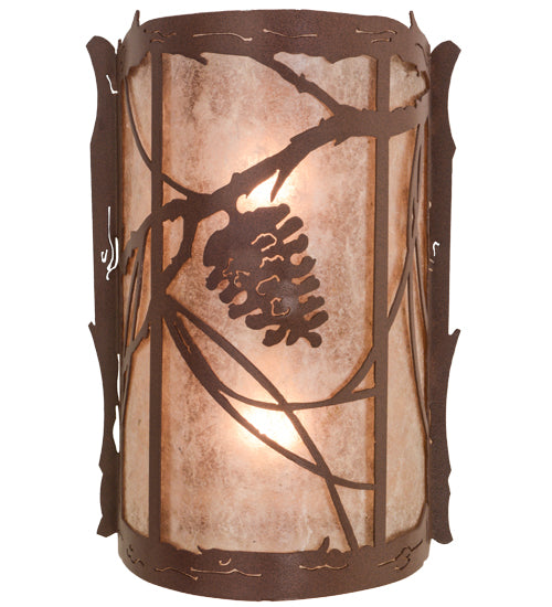 10"W Whispering Pines Wall Sconce