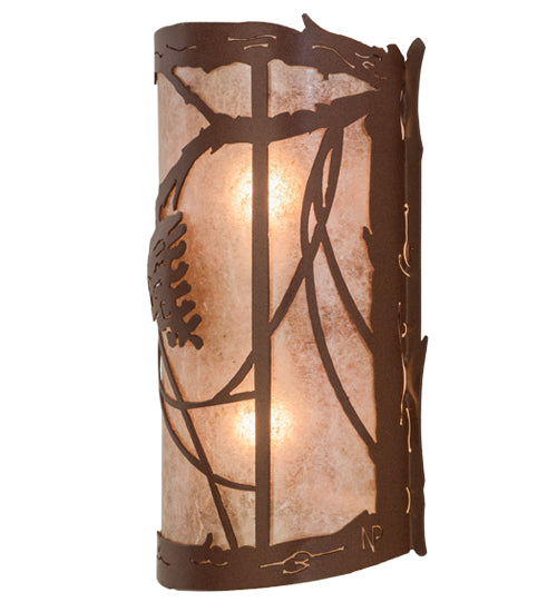 10"W Whispering Pines Wall Sconce