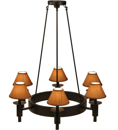 36"W Calais 6 Lt Chandelier