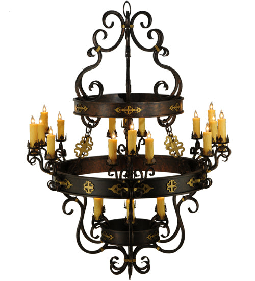 60"W Santino 24 Lt Chandelier