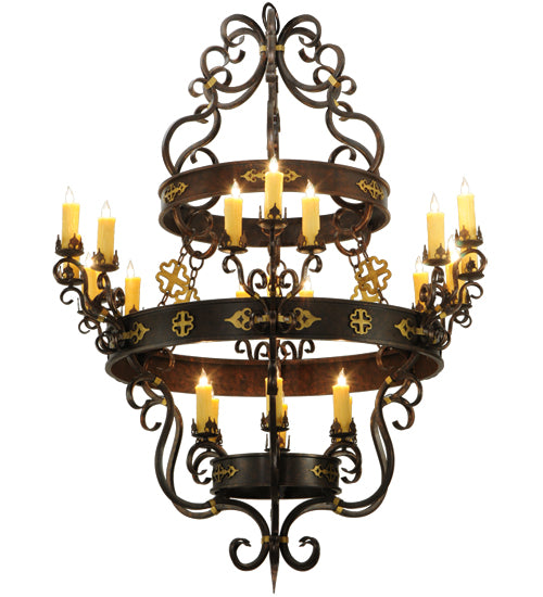 60"W Santino 24 Lt Chandelier