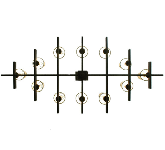 54" Long Dante 12 Light Oblong Chandelier