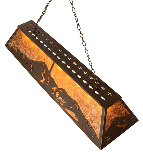 61" Long Mountain Range Oblong Pendant