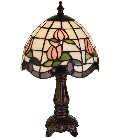 12" High Roseborder Mini Lamp