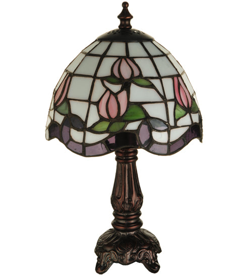 12" High Roseborder Mini Lamp