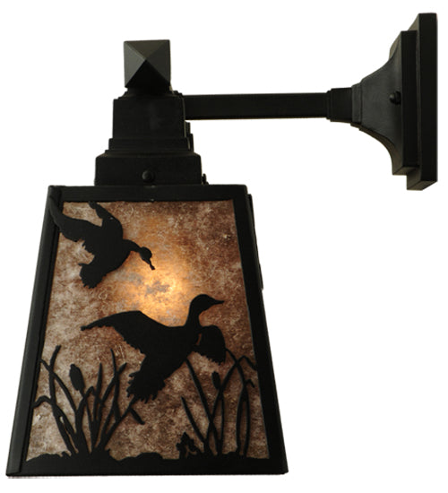 28"W Ducks In Flight 3 Lt Wall Sconce