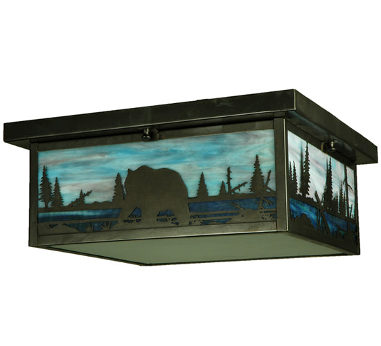 16"Sq Bear Creek Flushmount