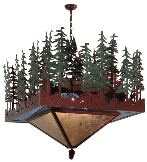 40"Sq Pine Lake Inverted Pendant