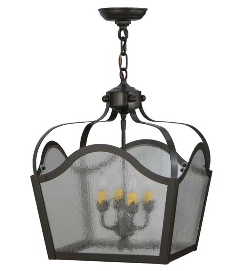 15" Square Terena 4 Light Pendant