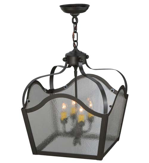 15" Square Terena 4 Light Pendant