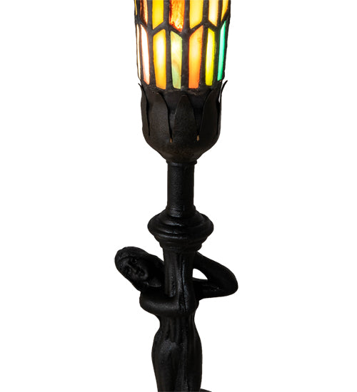 15" High Nouveau Lady Lily Accent Lamp