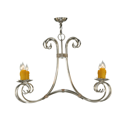 34.5" Wide Elon 6 Light Chandelier