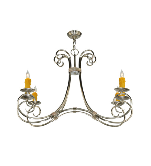 34.5" Wide Elon 6 Light Chandelier